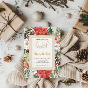 Christmas Winter Bridal Shower Invitation