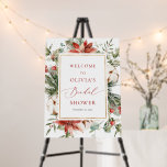 Christmas Winter Bridal Shower Welcome Foam Board<br><div class="desc">Christmas Winter Bridal Shower Welcome Foam Board</div>