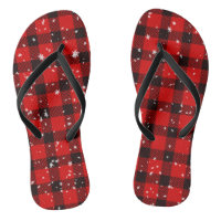 Christmas Winter Buffalo Plaid Snowflakes