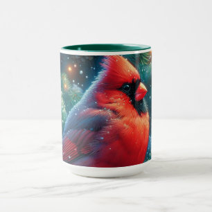 Christmas/winter Cardinal Mug