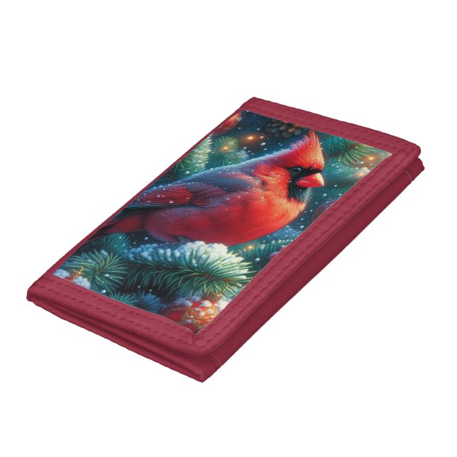 Christmas/winter Cardinal  Trifold Wallet (Bottom)