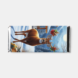 Christmas/Winter Deer Lodge Hershey Bar Favors