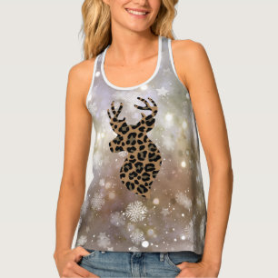 Christmas Winter Deer Women's Tank Top