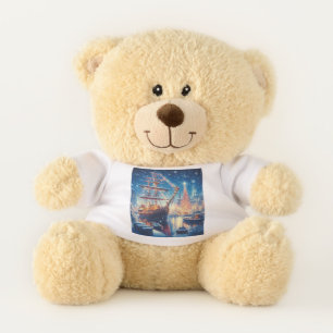 Christmas/Winter docked ship Teddy Bear
