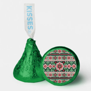 Christmas/Winter fair isle red & green Hershey®'s Kisses®