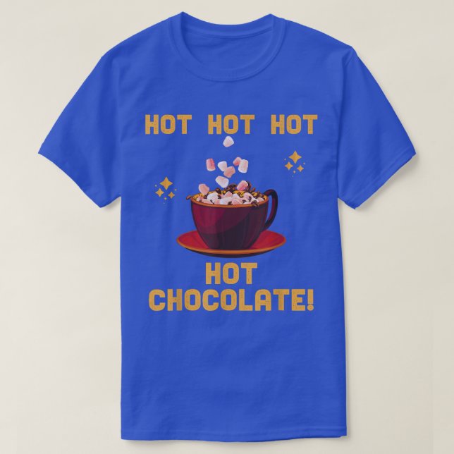 Christmas Winter Fall Hot Hot Chocolate Mens Women T-Shirt (Design Front)