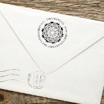 Christmas Winter Family Return Address Self-inking Stamp<br><div class="desc">Add a touch of elegance to your holiday mail with our Christmas return address labels. Featuring your holiday family name in modern circle typography, these labels combine an elegant minimal style with a rustic winter berry and minimalist holly design. Perfect for a unique, creative touch, they bring a contemporary, sophisticated...</div>