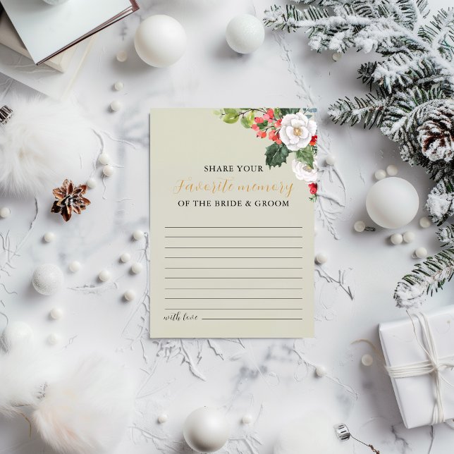 Christmas Winter Favorite Memory Game  Invitation (Creator Uploaded)