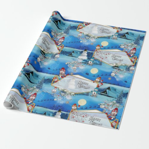Christmas Winter Holiday Celebration Wrapping Paper