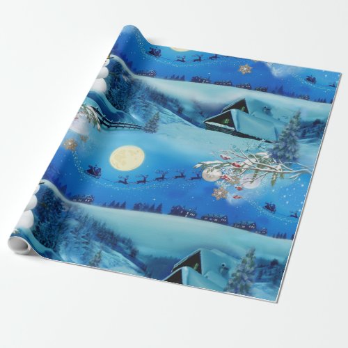 Christmas Winter Holiday Celebration Wrapping Paper