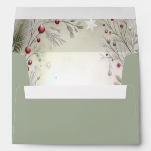 Christmas Winter Holiday Envelope