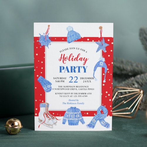 Christmas Winter Holiday Party Its Cold Outside Invitation