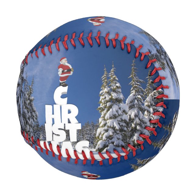 Christmas winter landscape baseball (Front Right)