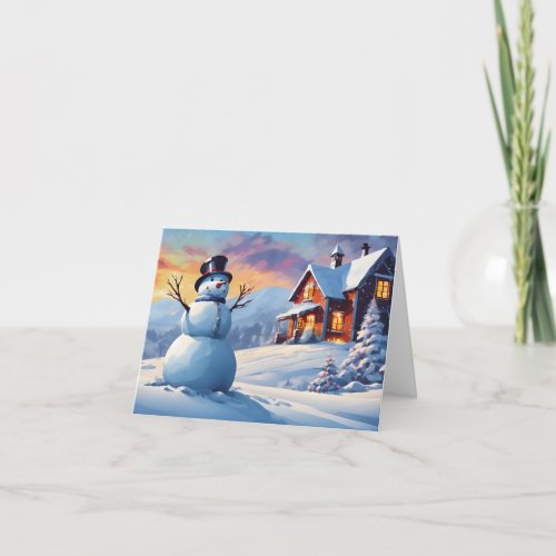 Christmas Winter Landscape Card