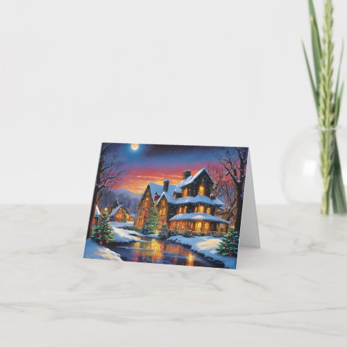 Christmas Winter Landscape Card