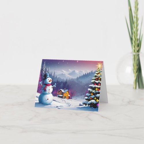 Christmas Winter Landscape Card