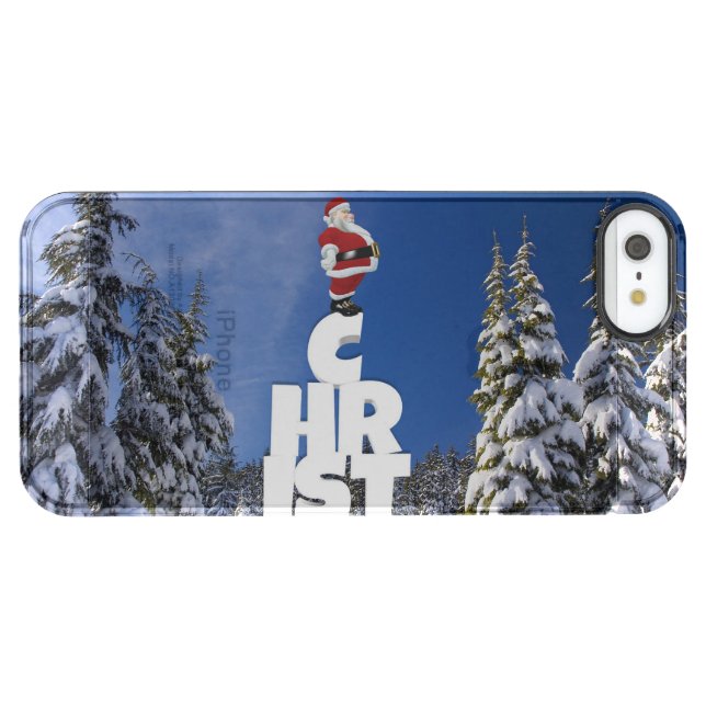 Christmas winter landscape uncommon iPhone case (Back Horizontal)