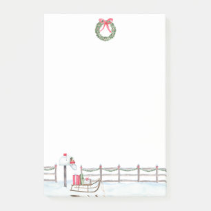 Christmas Winter Mail Post-it Notes