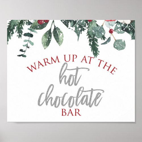 Christmas Winter Onederland Hot Chocolate Poster