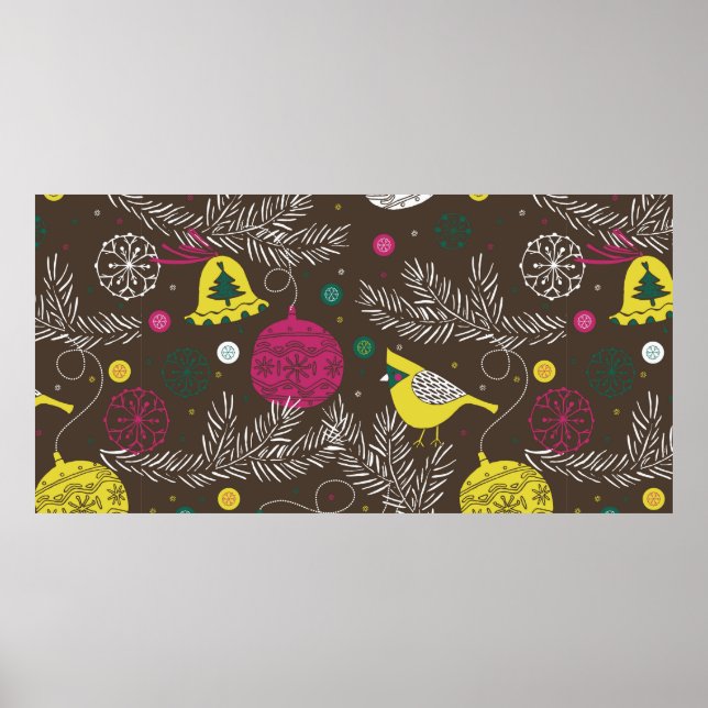 Christmas winter pattern poster (Front)