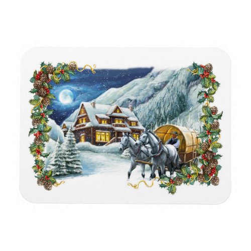 Christmas Winter Scene Flexi Magnet