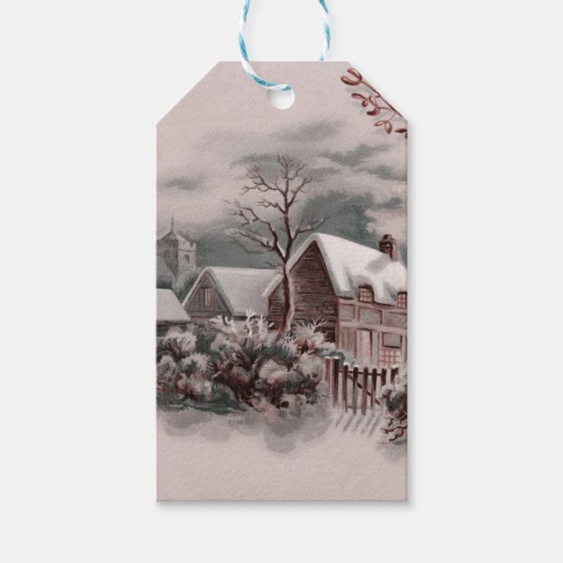 Christmas Winter Scene Gift Tags