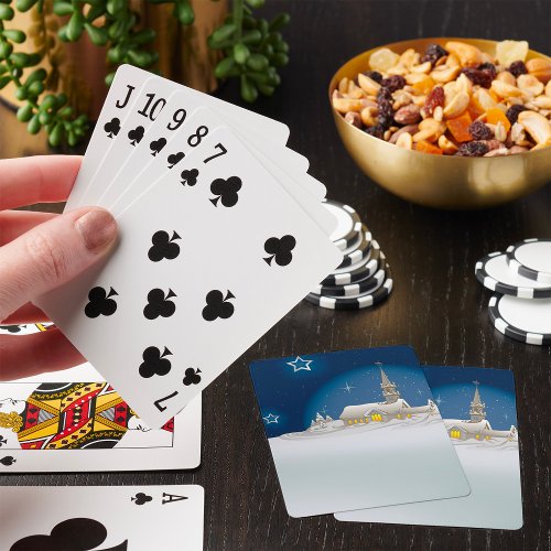 Christmas Winter Scene Playing Cards