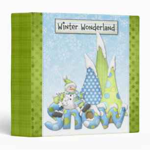 Christmas Winter Scrapbooking Binder