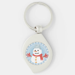 CHRISTMAS WINTER SNOWMAN KEYCHAIN