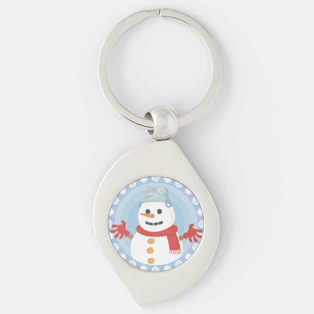 CHRISTMAS WINTER SNOWMAN KEYCHAIN (Front)