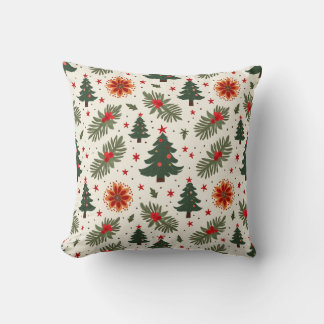 Christmas winter throw pillow
