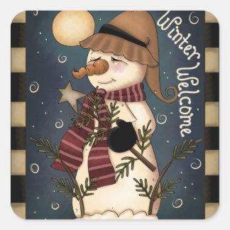 Christmas Winter Welcome Sticker