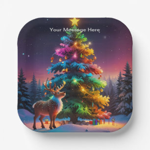 Christmas Winter Wonderland Holiday Season Paper Plates