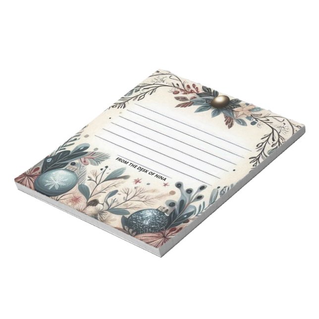 Christmas Winter Wonderland Notepad (Rotated)
