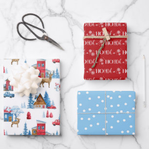Christmas Winter Wonderland Wrapping Paper Sheets