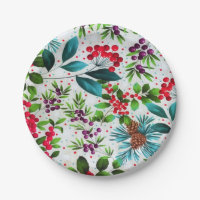 Christmas Winter Wood Nature Holly Berry Pinecones