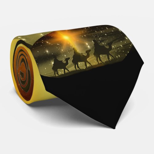 Christmas Wise Men Golden Star of Bethlehem Neck Tie