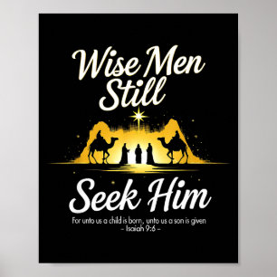 Christmas Wise Men Still Seek Him 3 Kings Religiou Poster