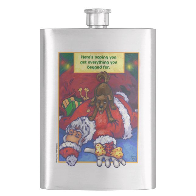 Christmas Wish Hip Flask (Front)