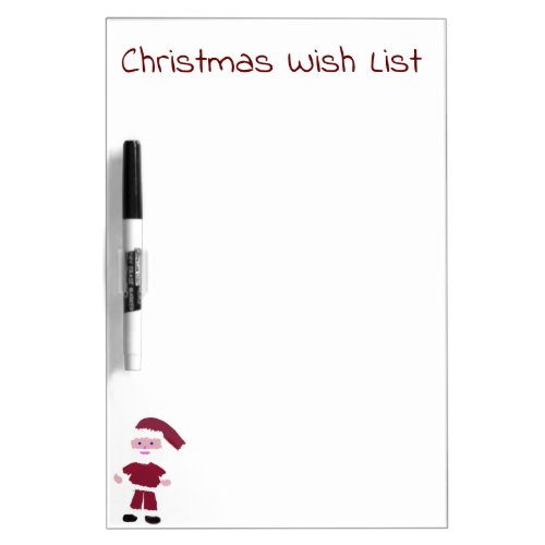 Christmas Wish List Dry Erase Board