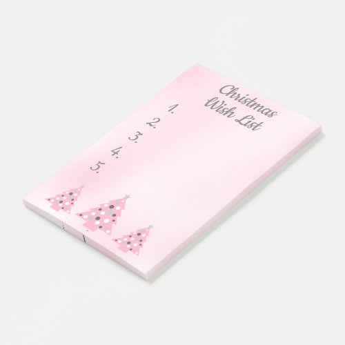 Christmas Wish list Post_it notes