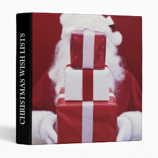 Christmas Wish Lists Organizer 3 Ring Binder
