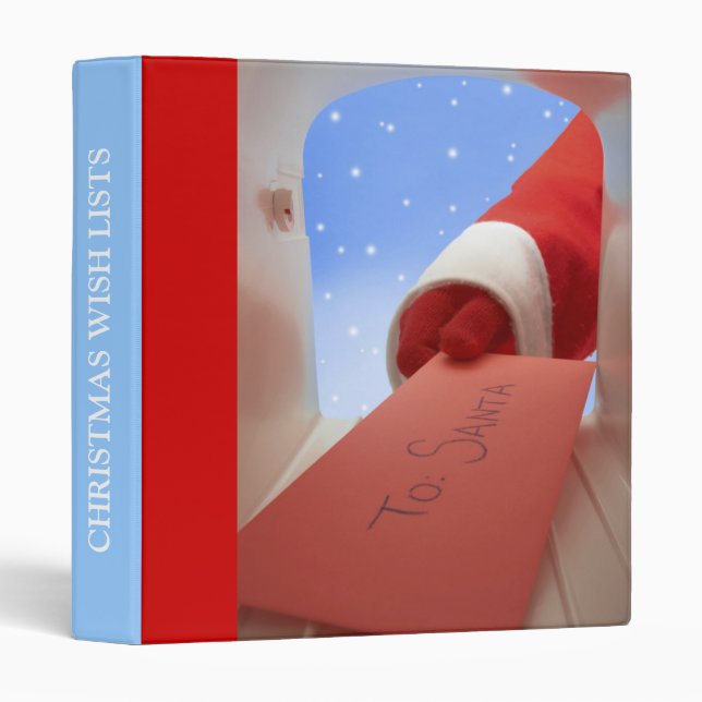 Christmas Wish Lists Organizer Binder (Front/Spine)