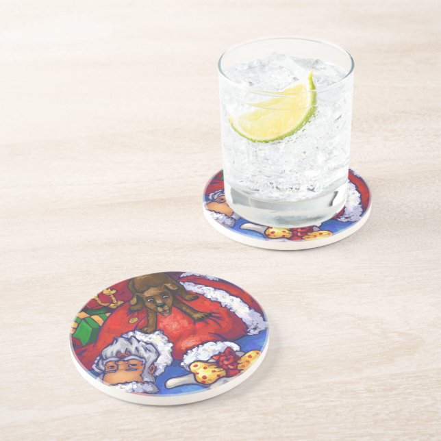 Christmas Wish Sandstone Coaster (Side)