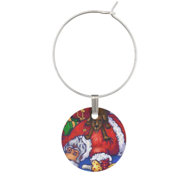 Christmas Wish Wine Charm (Front)