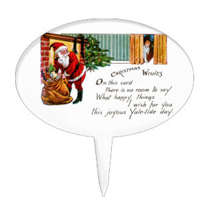 Christmas Wishes Cake Topper