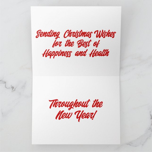 Christmas Wishes Card (Inside)