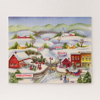 Christmas wishes cheer peace health joy jigsaw puzzle