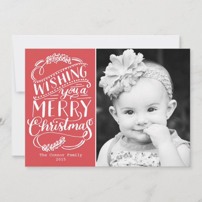 Christmas Wishes Collection Holiday Card (Front)