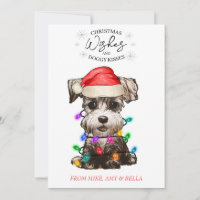 Christmas Wishes Dog Puppy Kisses Cute Pet Custom